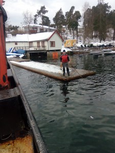 Ole Martin  Berge er vant til å fiske i sjø og kulde.  
